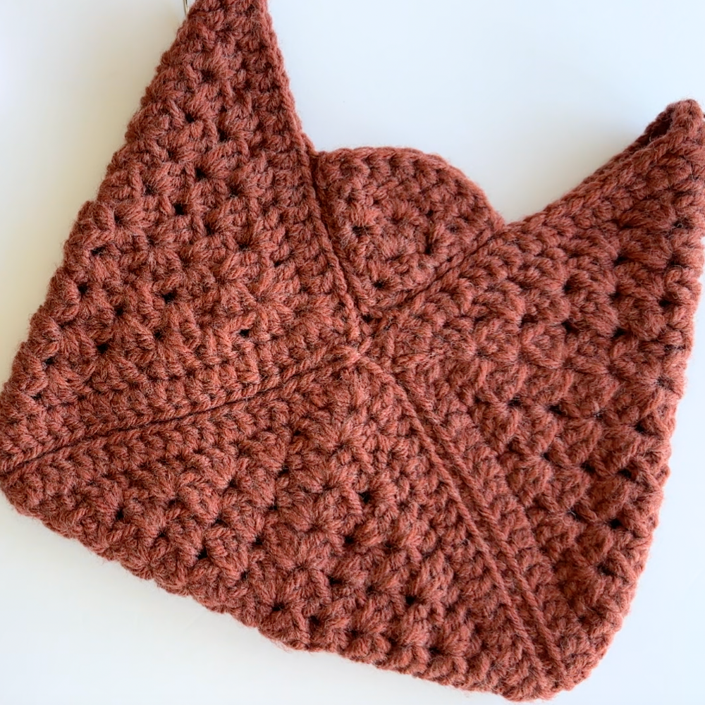 crochet granny square bag